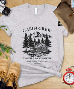 Vintage Hiking Bachelorette Party Shirt with Personalization